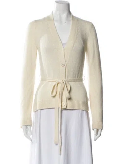 Pre-owned Brock Collection Cashmere V-neck Sweater In Neutral