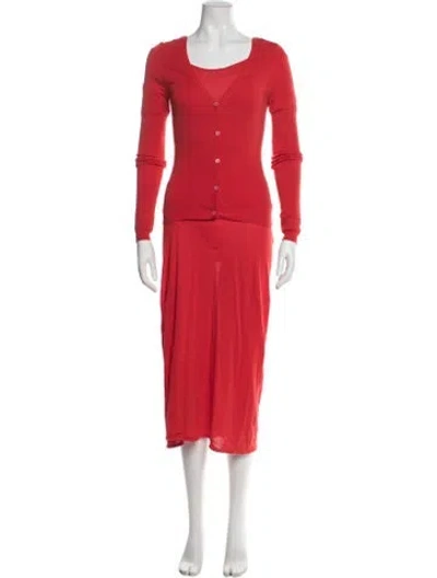 Pre-owned Brock Collection Dress Set In Red
