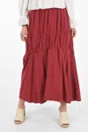 Brock Collection Drawstrings Maxi Skirt In White