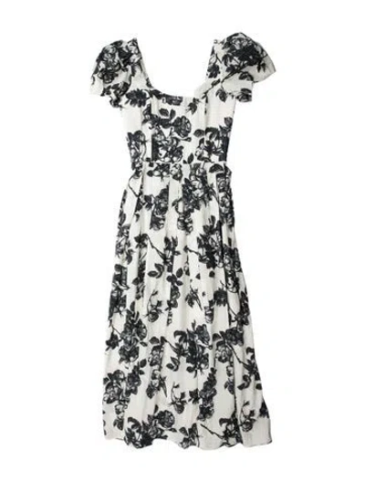 Pre-owned Brock Collection Floral Print Long Dress In Multi