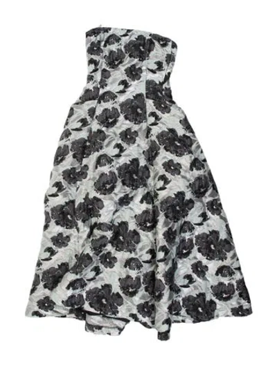 Pre-owned Brock Collection Floral Print Long Dress W/ Tags In Multicolor