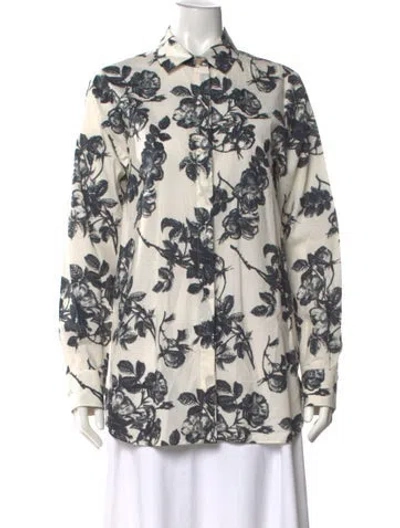 Pre-owned Brock Collection Floral Print Long Sleeve Top In Multi