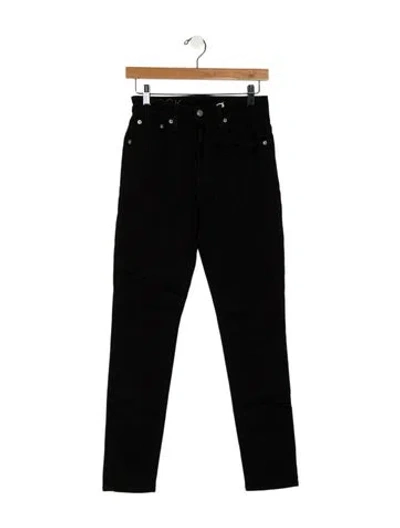 Pre-owned Brock Collection High-rise Skinny Leg Jeans In Black