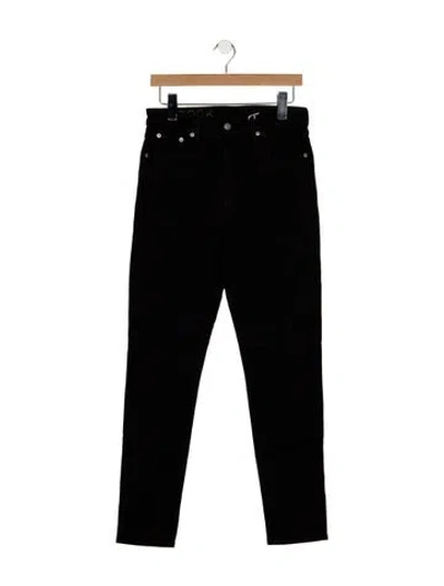 Pre-owned Brock Collection High-rise Straight Leg Jeans In Black