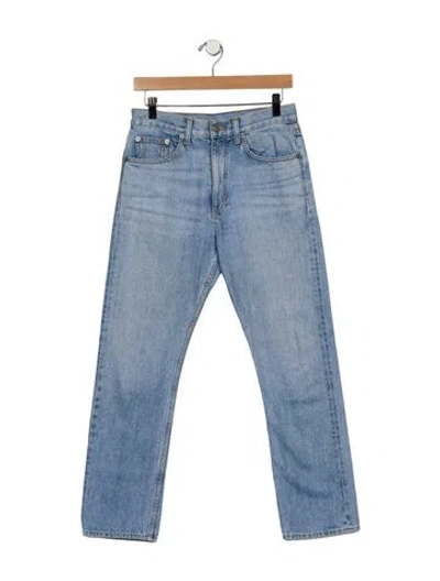 Pre-owned Brock Collection High-rise Straight Leg Jeans In Blue