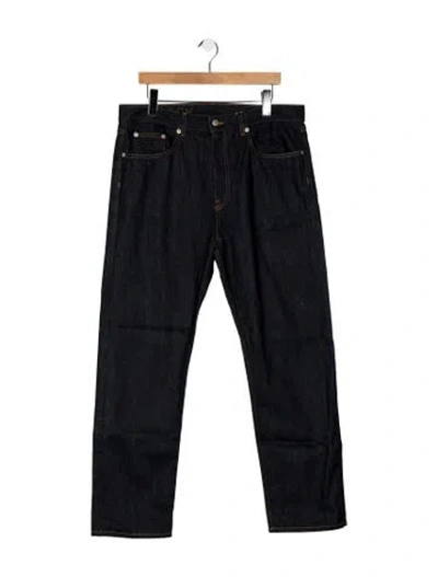 Pre-owned Brock Collection High-rise Straight Leg Jeans In Blue