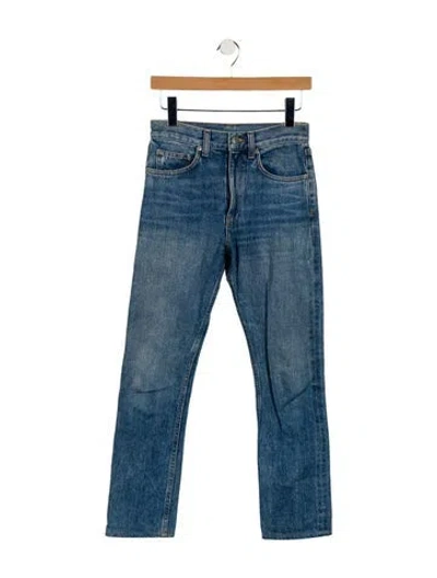 Pre-owned Brock Collection High-rise Straight Leg Jeans In Blue