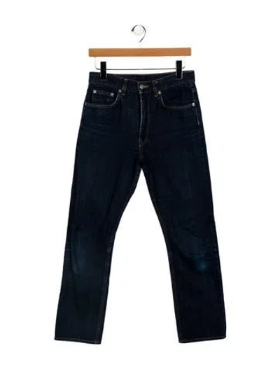 Pre-owned Brock Collection High-rise Straight Leg Jeans In Blue