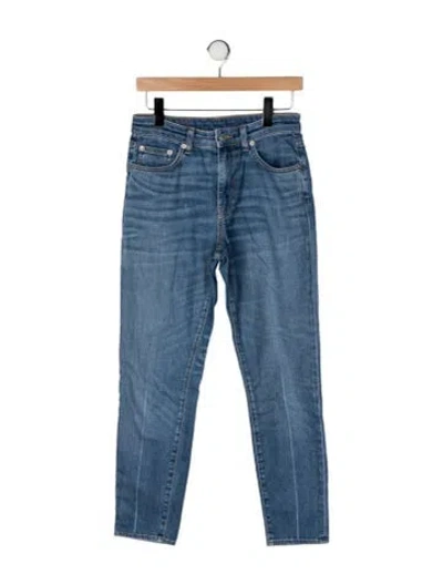 Pre-owned Brock Collection High-rise Straight Leg Jeans In Blue