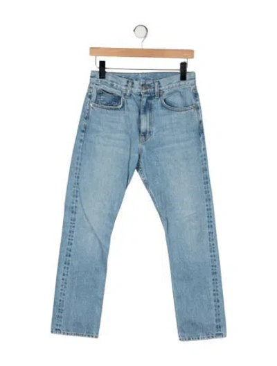 Pre-owned Brock Collection High-rise Straight Leg Jeans In Blue