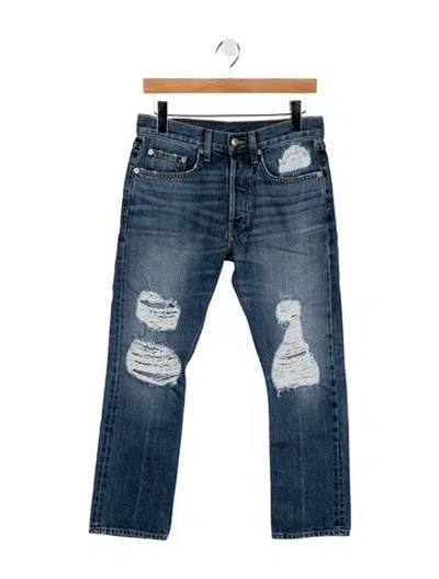 Pre-owned Brock Collection High-rise Straight Leg Jeans In Blue