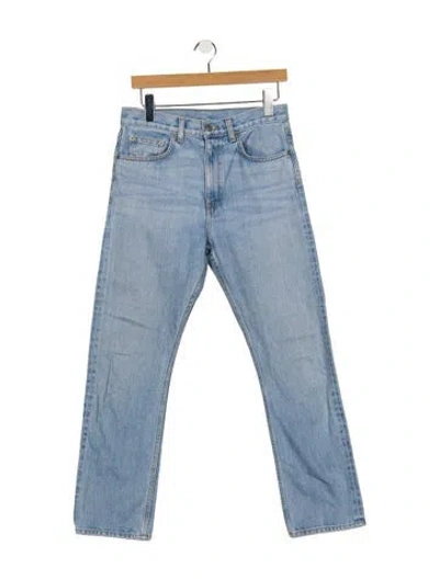 Pre-owned Brock Collection High-rise Straight Leg Jeans In Blue