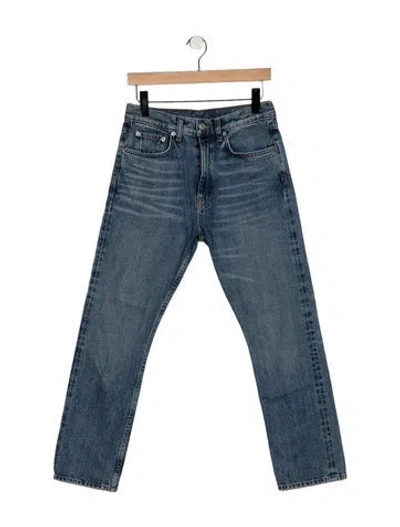 Pre-owned Brock Collection High-rise Straight Leg Jeans In Blue