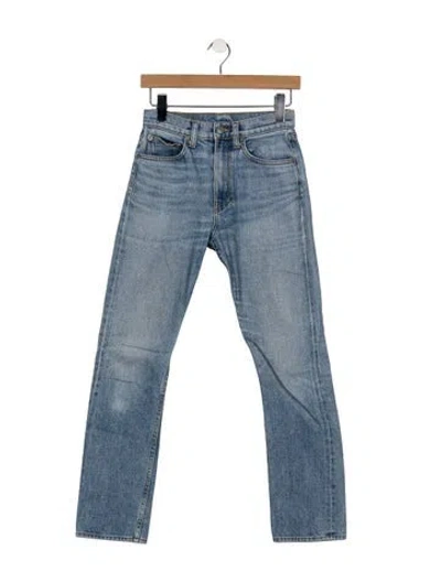 Pre-owned Brock Collection High-rise Straight Leg Jeans In Blue