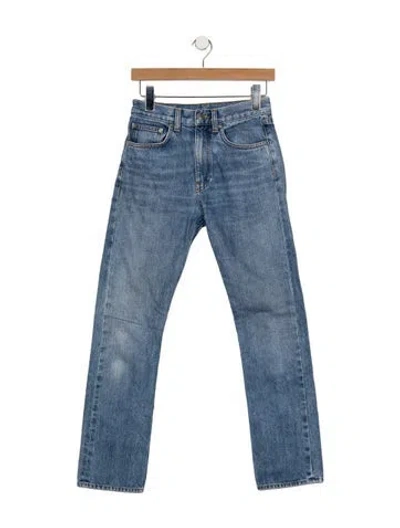 Pre-owned Brock Collection High-rise Straight Leg Jeans In Blue