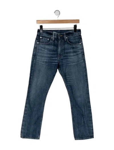 Pre-owned Brock Collection High-rise Straight Leg Jeans In Blue