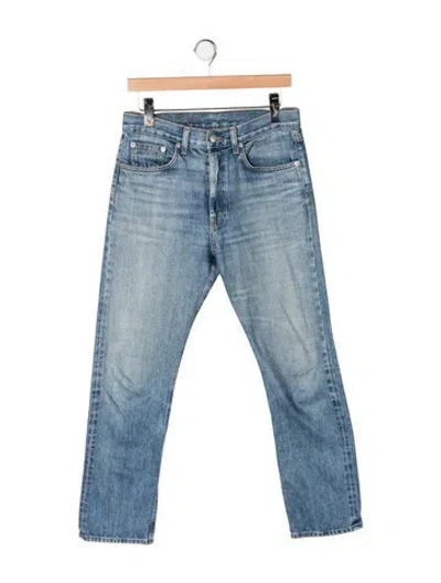 Pre-owned Brock Collection High-rise Straight Leg Jeans In Blue