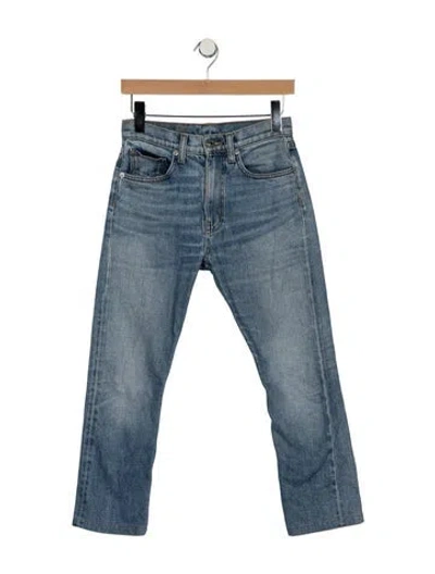 Pre-owned Brock Collection High-rise Straight Leg Jeans In Blue