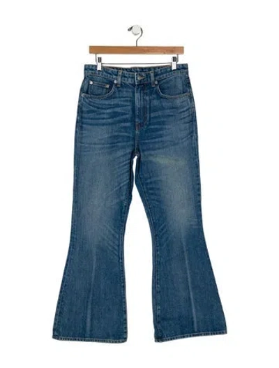 Pre-owned Brock Collection High-rise Wide Leg Jeans In Blue