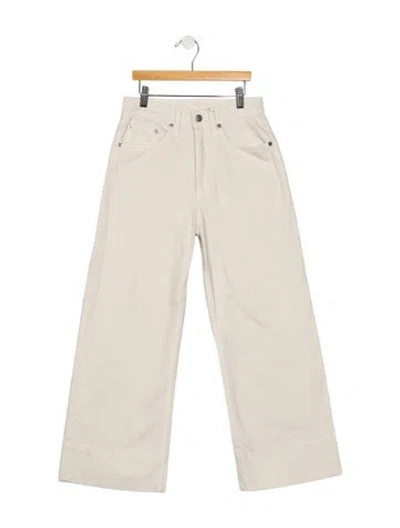 Pre-owned Brock Collection High-rise Wide Leg Jeans In Neutrals