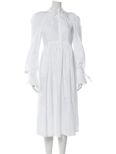 Pre-owned Brock Collection Knee-length Dress In White