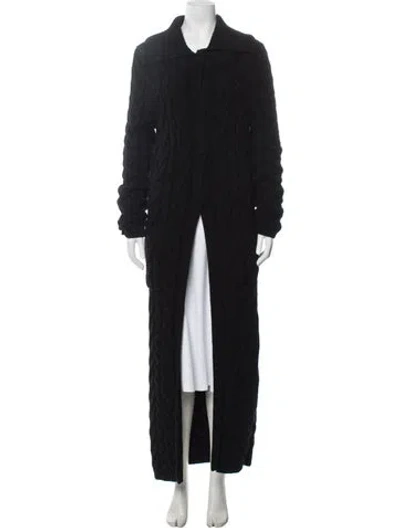 Pre-owned Brock Collection Lambswool Coat In Black