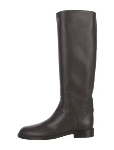 Pre-owned Brock Collection Leather Riding Boots In Brown