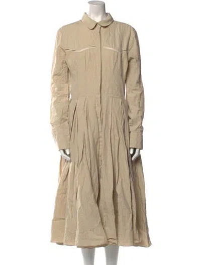 Pre-owned Brock Collection Midi Length Dress In Neutral