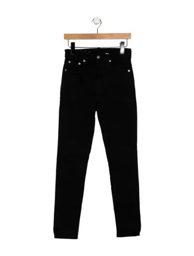 Pre-owned Brock Collection Mid-rise Skinny Leg Jeans In Black