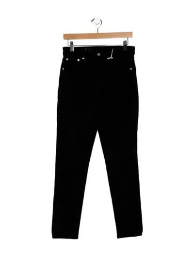 Pre-owned Brock Collection Mid-rise Skinny Leg Jeans In Black