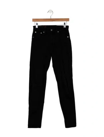 Pre-owned Brock Collection Mid-rise Skinny Leg Jeans In Black
