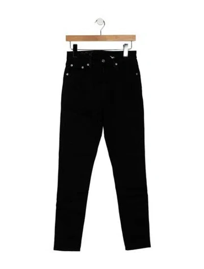 Pre-owned Brock Collection Mid-rise Skinny Leg Jeans In Black