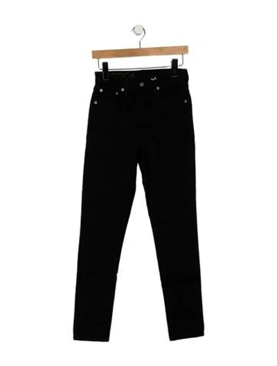 Pre-owned Brock Collection Mid-rise Skinny Leg Jeans In Black