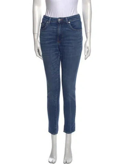 Pre-owned Brock Collection Mid-rise Skinny Leg Jeans In Blue