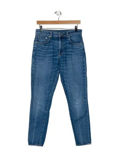 Pre-owned Brock Collection Mid-rise Skinny Leg Jeans In Blue