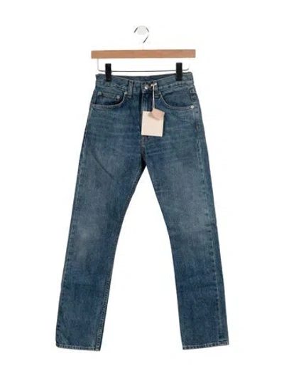 Pre-owned Brock Collection Mid-rise Straight Leg Jeans In Blue