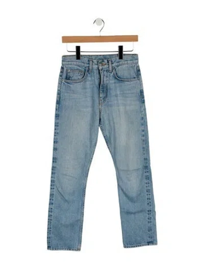 Pre-owned Brock Collection Mid-rise Straight Leg Jeans In Blue