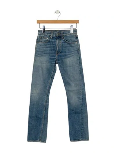 Pre-owned Brock Collection Mid-rise Straight Leg Jeans In Blue