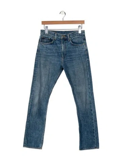 Pre-owned Brock Collection Mid-rise Straight Leg Jeans In Blue