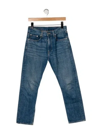 Pre-owned Brock Collection Mid-rise Straight Leg Jeans In Blue