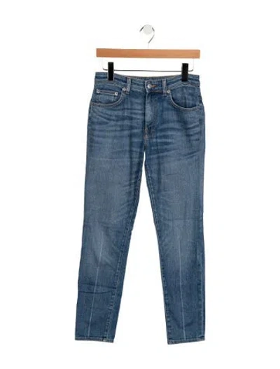 Pre-owned Brock Collection Mid-rise Straight Leg Jeans In Blue