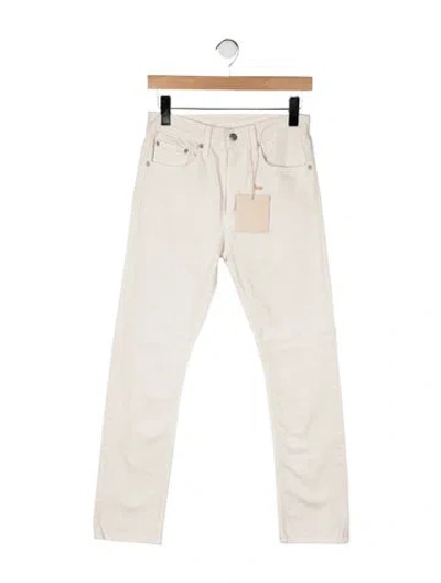 Pre-owned Brock Collection Mid-rise Straight Leg Jeans In Neutral