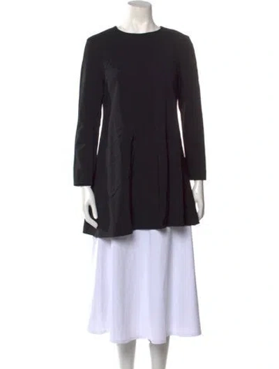 Pre-owned Brock Collection Mock Neck Mini Dress In Black
