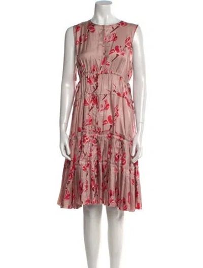 Pre-owned Brock Collection Printed Mini Dress In Pink