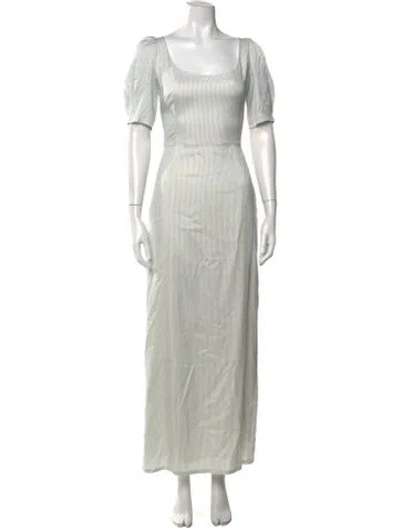 Pre-owned Brock Collection Silk Long Dress In Blue