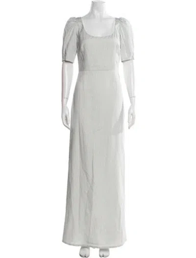 Pre-owned Brock Collection Silk Long Dress In Blue