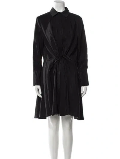 Pre-owned Brock Collection Silk Mini Dress In Black