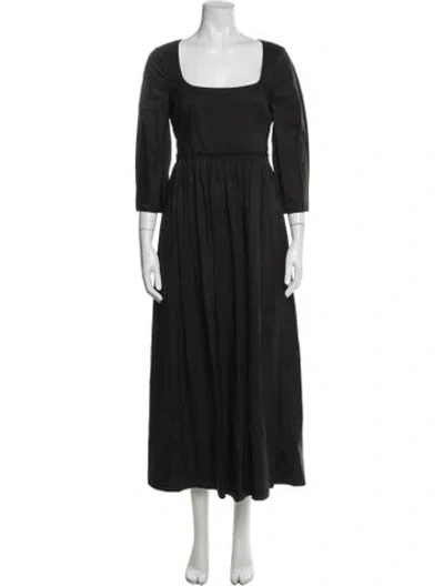 Pre-owned Brock Collection Square Neckline Long Dress In Blue