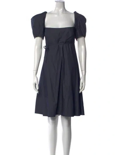 Pre-owned Brock Collection Square Neckline Mini Dress In Blue