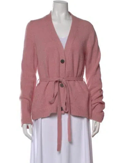 Pre-owned Brock Collection V-neck Sweater In Pink